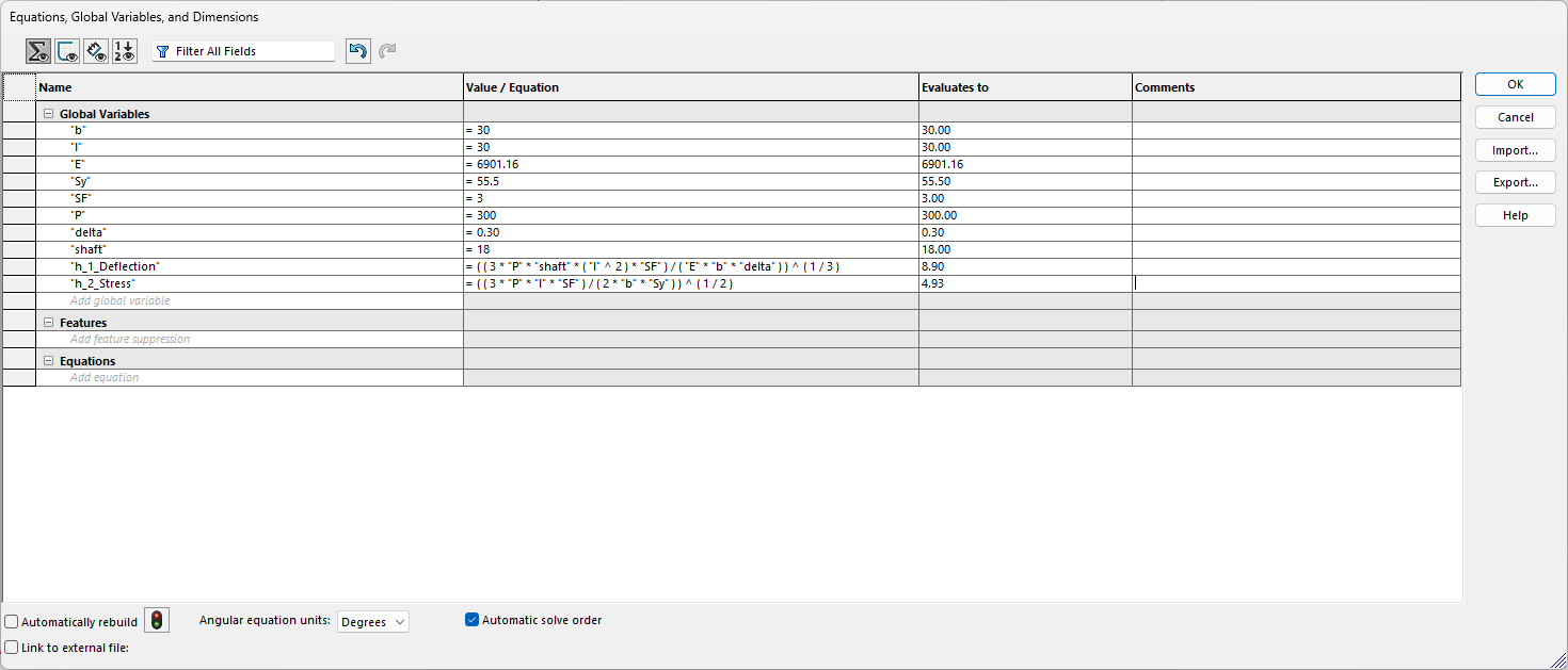 Global Variables in SW